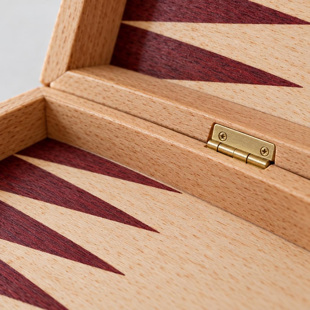 Backgammon Verona — Natural Beechwood Case