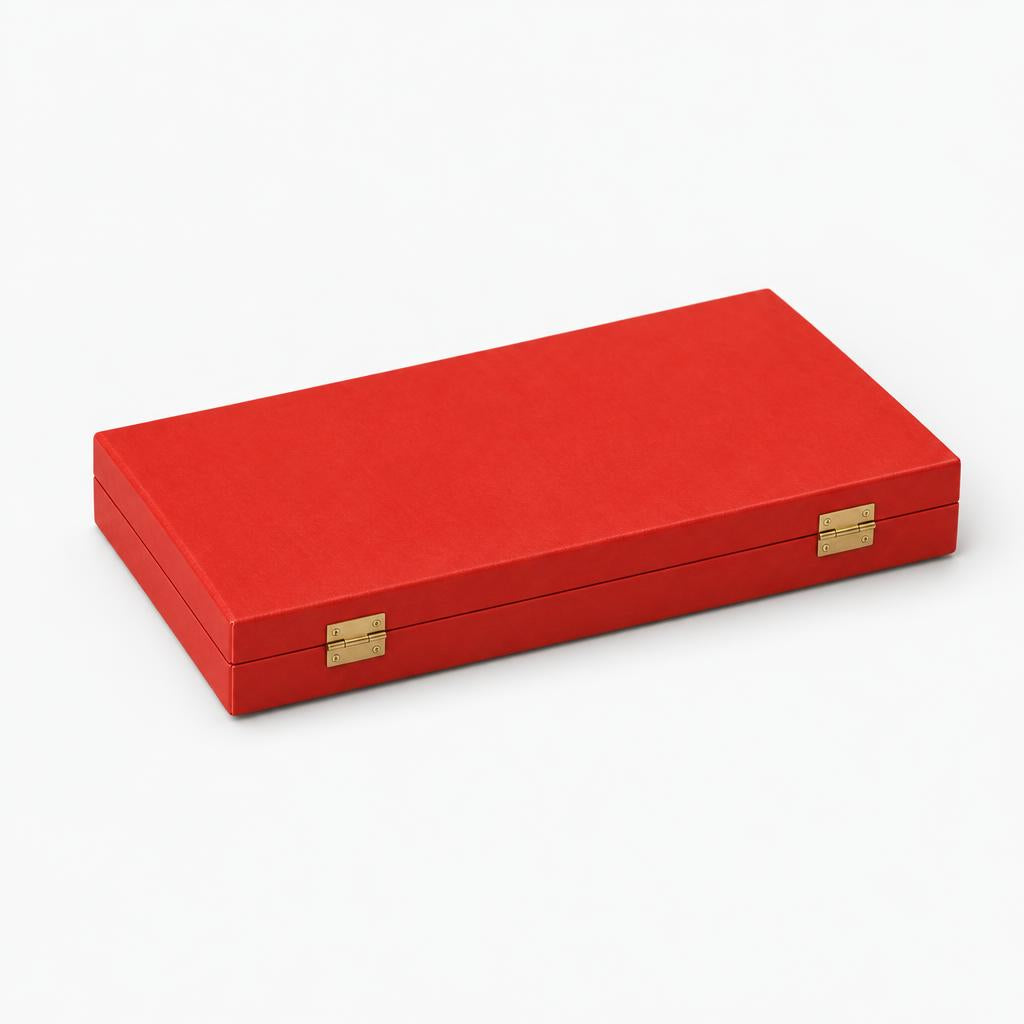 Lacquered Backgammon, Red